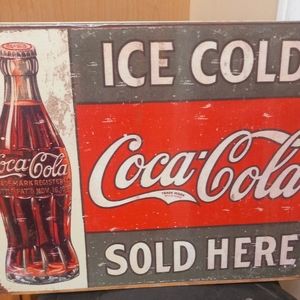 Coca Cola Metal Sign